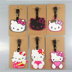 22 Styles Sanrio Hello Kitty Cartoon Anime Soft Rubber Luggage Tag