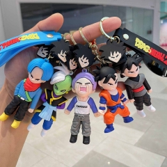 7 Styles Dragon Ball Z Cartoon PVC Anime Figures Keychain