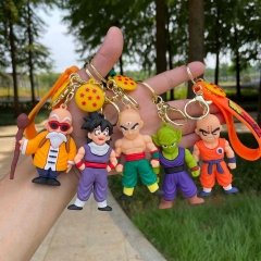 10 Styles Dragon Ball Z Cartoon PVC Anime Figures Keychain