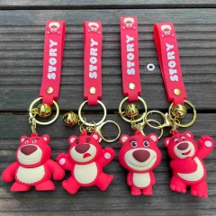 6 Styles Toy Story Lotso Cartoon PVC Anime Figures Keychain