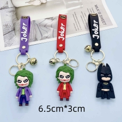 3 Styles The Joker Cartoon PVC Anime Figures Keychain