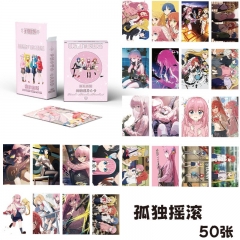 50PCS/SET Bocchi the Rock! Cartoon Anime Paper Lomo Card Set