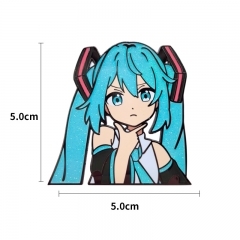 Hatsune Miku Cartoon Anime Alloy Pin Brooch Badge