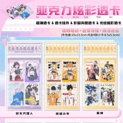 4PCS/SET 69 Styles Genshin Impact Cartoon Anime Lomo Card