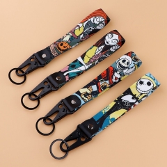 9 Styles Harry Potter Cartoon Woven Label Anime Lanyard Keychain