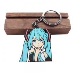 Hatsune Miku Cartoon Anime Alloy keychain