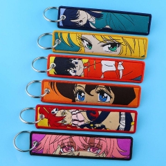 9 Styles Trigun Woven Label Anime Lanyard Keychain