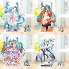 9cm 7 Styles Hatsune Miku Cartoon Anime Alloy Bookmark