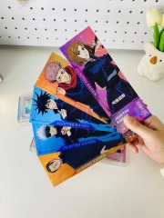 5 Styles Jujutsu Kaisen Cartoon Anime Two-Sided Bookmarks Cards