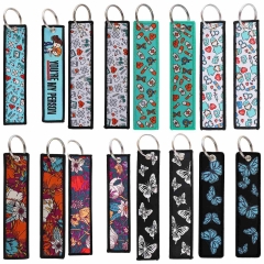 15 Styles Fruits Woven Label Anime Lanyard Keychain