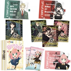 4 Styles SPY×FAMILY SSR Paper Anime Mystery Surprise Box Playing Card