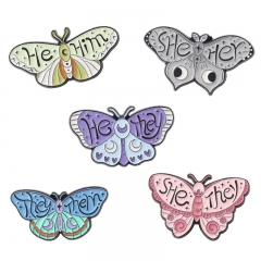 5 Styles Butterflies Anime Alloy Pin Brooch