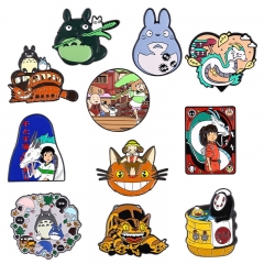 10 Styles My Neighbor Totoro Spirited Away Anime Alloy Pin Brooch