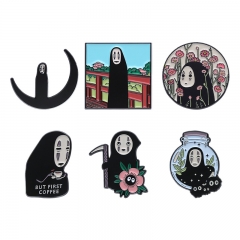 6 Styles Spirited Away Anime Alloy Pin Brooch