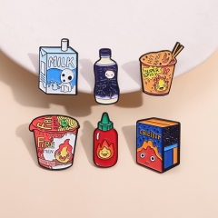 6 Styles Spirited Away Anime Alloy Pin Brooch