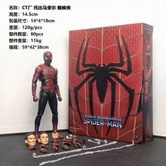 14.5CM Marvel The Avengers CT Tobey Maguire Spider-Man Anime PVC Figure Toy