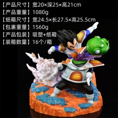 20.5CM GK Dragon Ball Z Vegeta IV Kill Guldo Anime PVC Figure Toy Doll