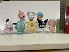 8.5cm 8pcs/set Sanrio Cosplay Cartoon Character Model Toy Anime PVC Figure