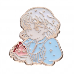 Girl Anime Alloy Pin Brooch