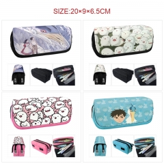 5 Styles The Boy and the Heron Cartoon PU Zipper Anime Pencil Bag