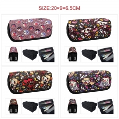 7 Styles Hazbin Hotel Cartoon PU Zipper Anime Pencil Bag