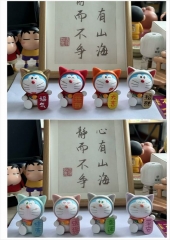 8PCS/SET 7CM Doraemon Anime PVC Figure