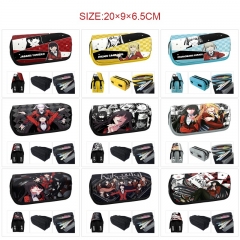 10 Styles Kakegurui Compulsive Gambler Cartoon PU Zipper Anime Pencil Bag