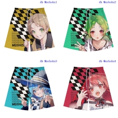 5 Styles Mushoku Tensei: Jobless Reincarnation Cosplay Color Printing Anime Pants Shorts