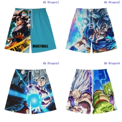 5 Styles Dragon Ball Z Cosplay Color Printing Anime Pants Shorts