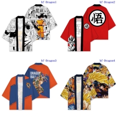 5 Styles Dragon Ball Z Cosplay Anime Kimono T-shirt