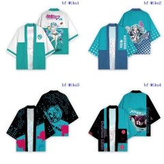 5 Styles Hatsune Miku Cosplay Anime Kimono T-shirt