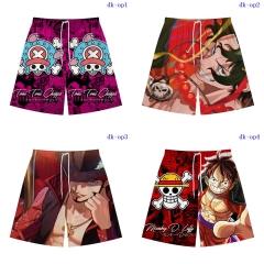 5 Styles One Piece Cosplay Color Printing Anime Pants Shorts