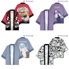 5 Styles Frieren: Beyond Journey's End Cosplay Anime Kimono T-shirt