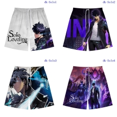 5 Styles Solo Leveling Cosplay Color Printing Anime Pants Shorts