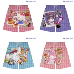 5 Styles Sanrio Cosplay Color Printing Anime Pants Shorts