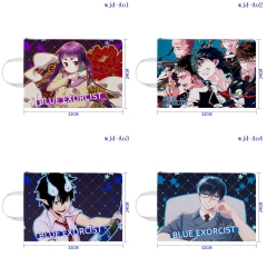 7 Styles Ao no Exorcist Cartoon Pattern Anime File Pocket