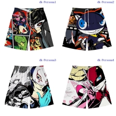 5 Styles Persona Cosplay Color Printing Anime Pants Shorts