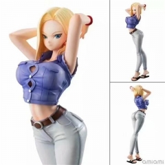 20CM Dragon Ball Z Android 18 Cartoon Character Model Toy Anime PVC Figures