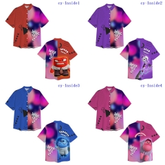 5 Styles Inside Out Cartoon Pattern Anime T Shirt