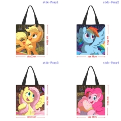 33x38CM 6 Styles My Little Pony Shopping Bag Canvas Anime Handbag