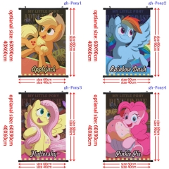 2 Sizes 6 Styles My Little Pony Cartoon Wall Scrolls Anime Wallscrolls