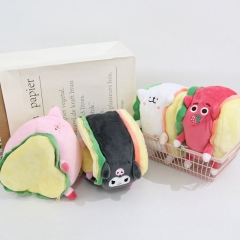 4 Styles 16*10*16CM SanrioHamburg Anime Plush Bag