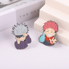 2 Styles Jujutsu Kaisen Cartoon Pin Anime Alloy Brooch