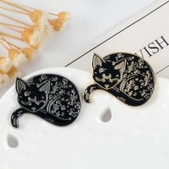 3 Styles The Black Cat Anime Alloy Pin Brooch