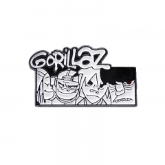 Gorillaz Cartoon Pin Anime Alloy Brooch