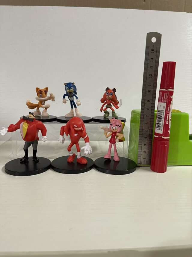 6PCS/SET 7.5cm Sonic the Hedgehog Cartoon Anime PVC Figure