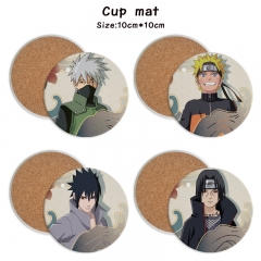 13 Styles Naruto Cartoon Ceramics Cup Mat Anime Coaster