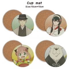 13 Styles SPY×FAMILY Cartoon Ceramics Cup Mat Anime Coaster