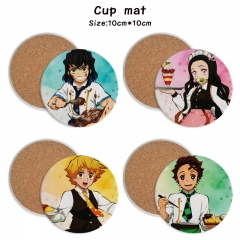 13 Styles Demon Slayer: Kimetsu no Yaiba Cartoon Ceramics Cup Mat Anime Coaster