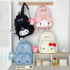 8 Styles Sanrio Melody kitty Cinnamoroll Kuromi Cartoon Pattern Anime Backpack Bag